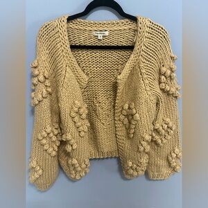 Francesca's Collections Tan Textured Cardigan